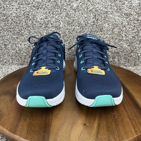 Skechers Arch Fit 2.0 Easy Chic Women’s Size 13 Hands Free Slip-Ins Navy Blue - Picture 3 of 12